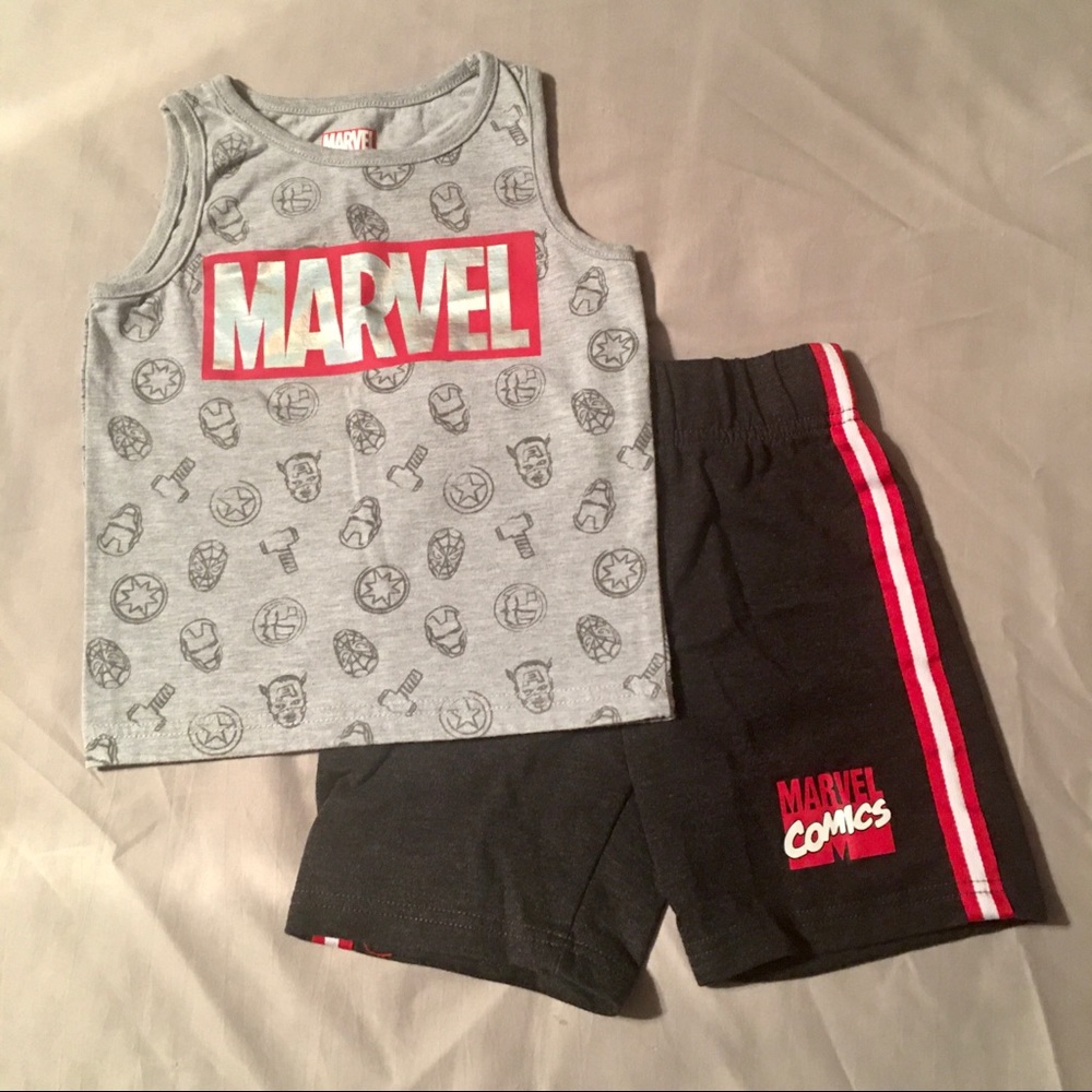 Marvel Avengers 2 Piece Tank Top & Shorts Set